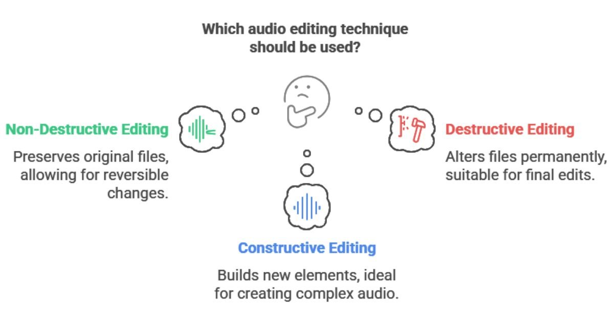 What Are Three Types of Audio Editing Techniques