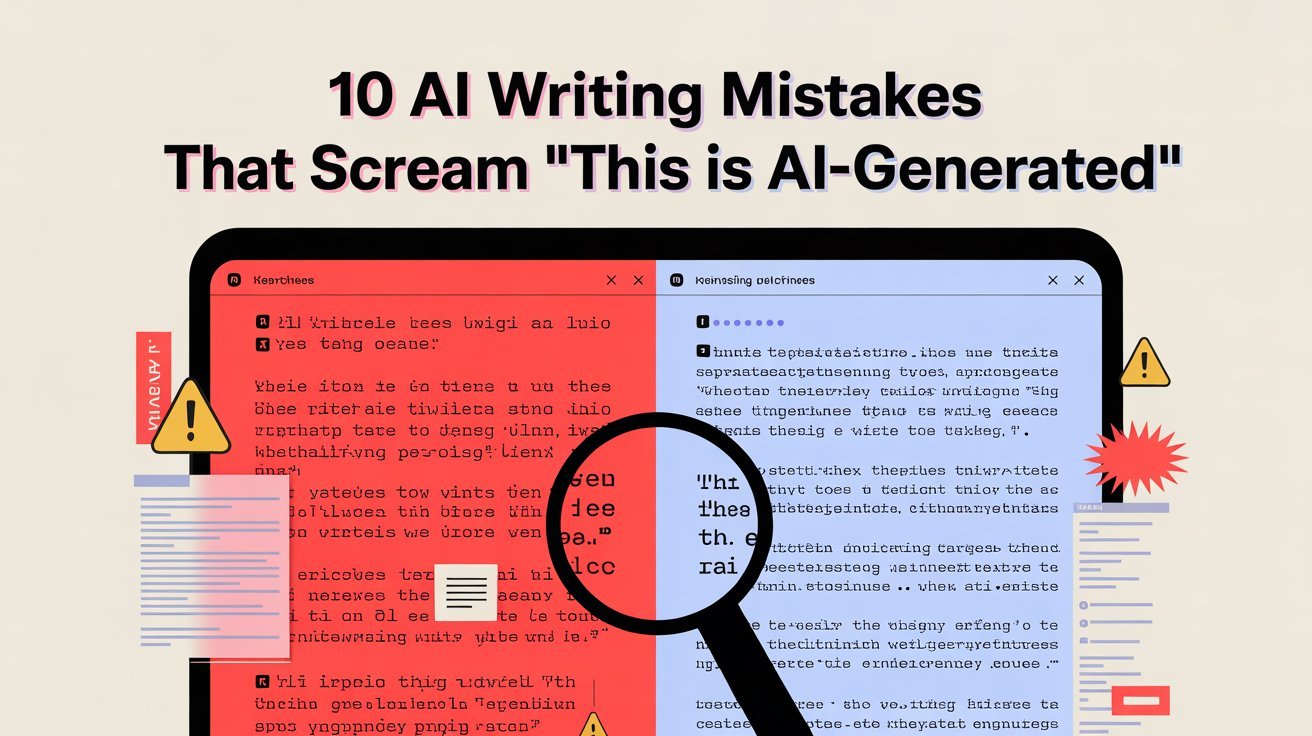 10 AI Writing Mistakes That Scream This is AI-Generated