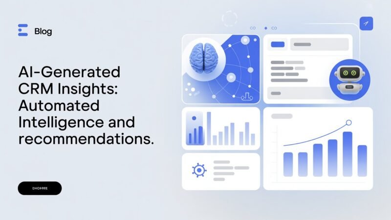 AI-Generated CRM Insights Automated Intelligence and Recommendations