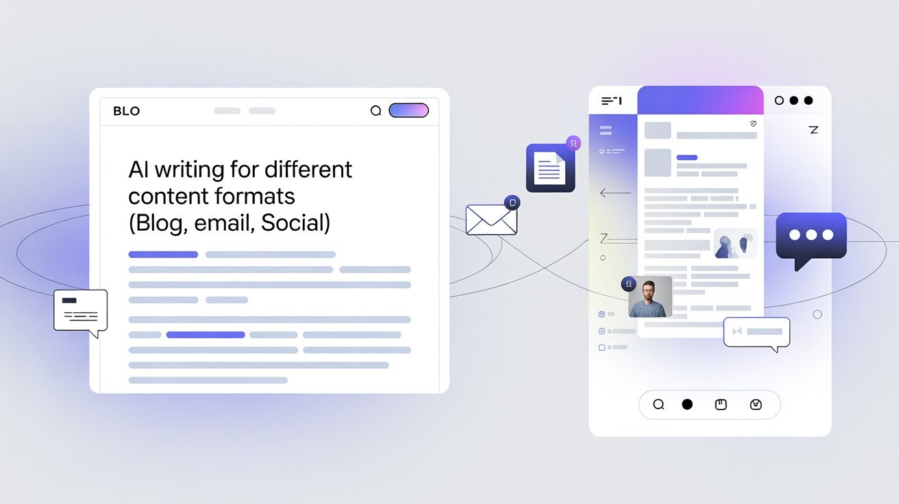 AI Writing for Different Content Formats (Blog, Email, Social)