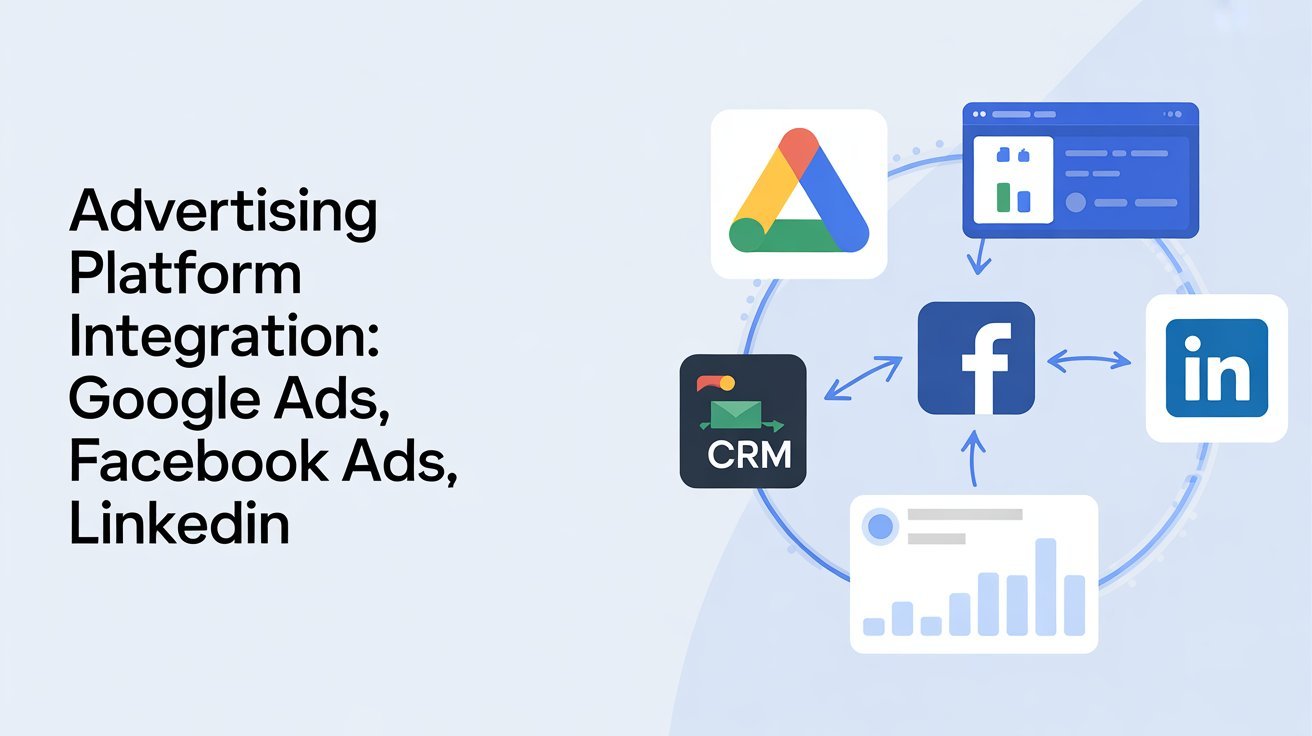 Advertising Platform Integration Google Ads, Facebook Ads, LinkedIn