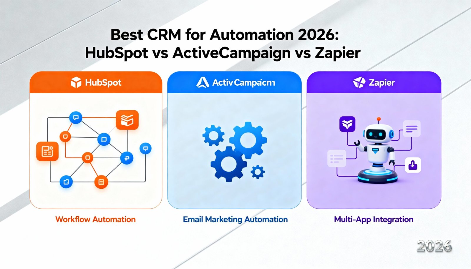 Best CRM for Automation 2026 HubSpot vs ActiveCampaign vs Zapier