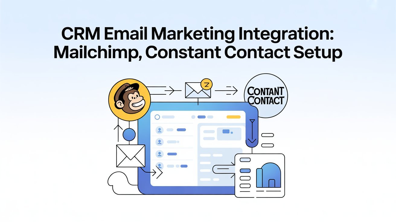 CRM Email Marketing Integration Mailchimp, Constant Contact Setup