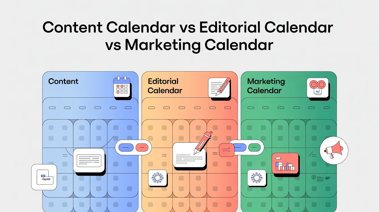 Content Calendar vs Editorial Calendar vs Marketing Calendar