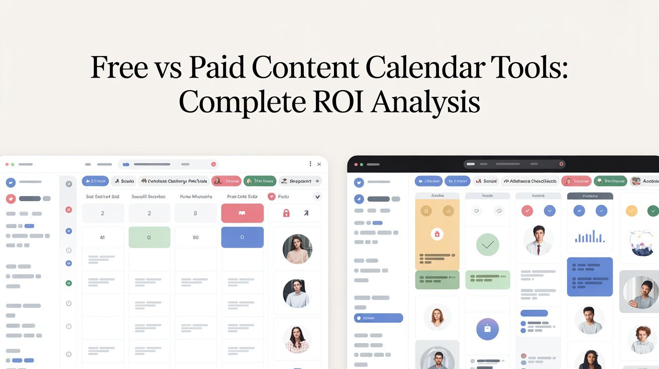 Free vs Paid Content Calendar Tools Complete ROI Analysis