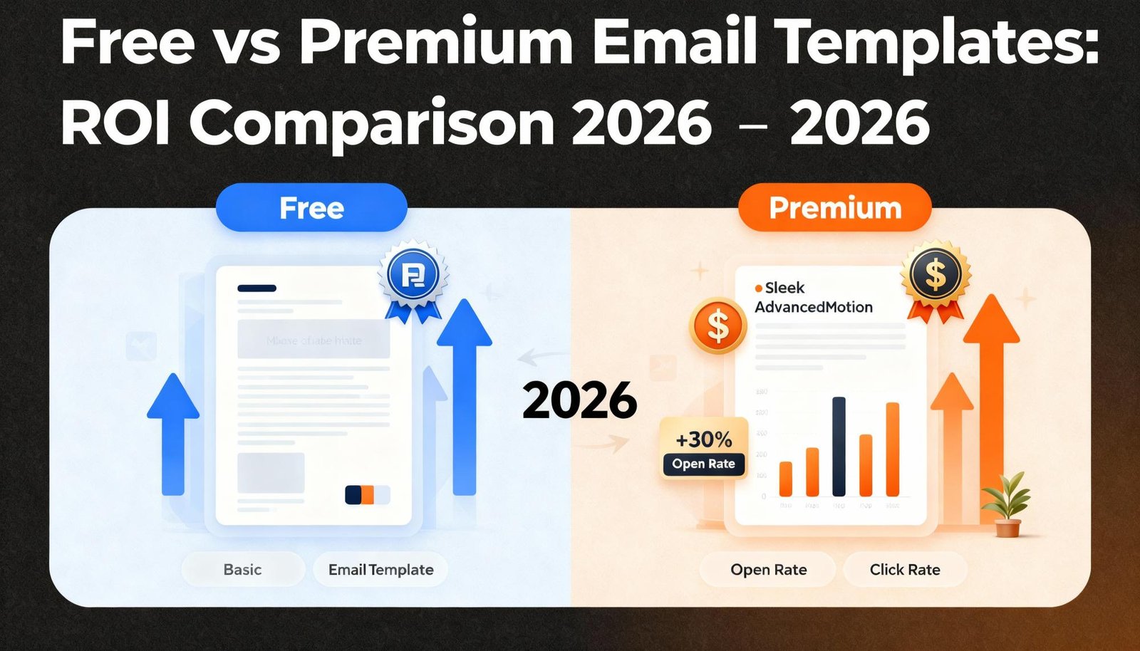 Free vs Premium Email Templates ROI Comparison 2026