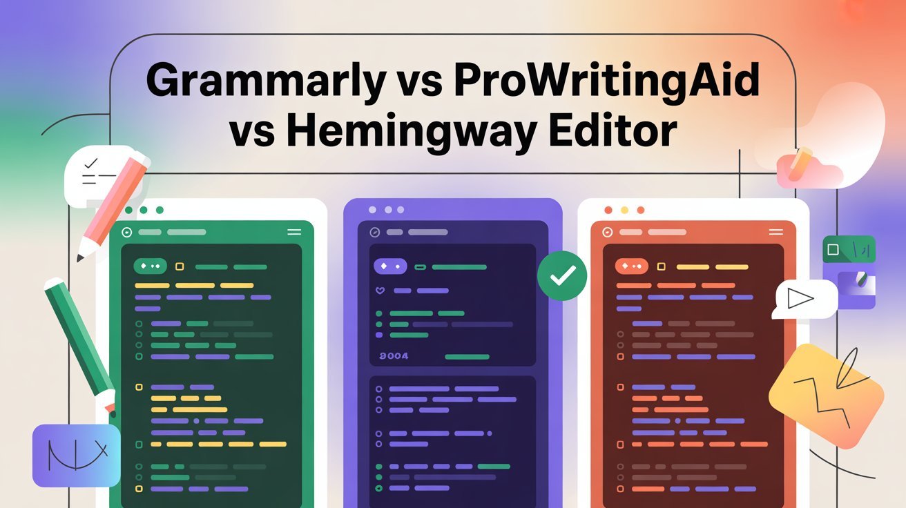 Grammarly vs ProWritingAid vs Hemingway Editor