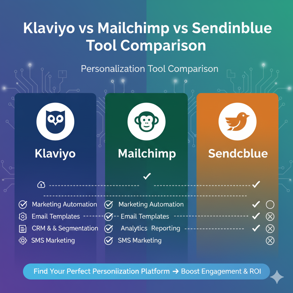 Klaviyo vs Mailchimp vs Sendinblue