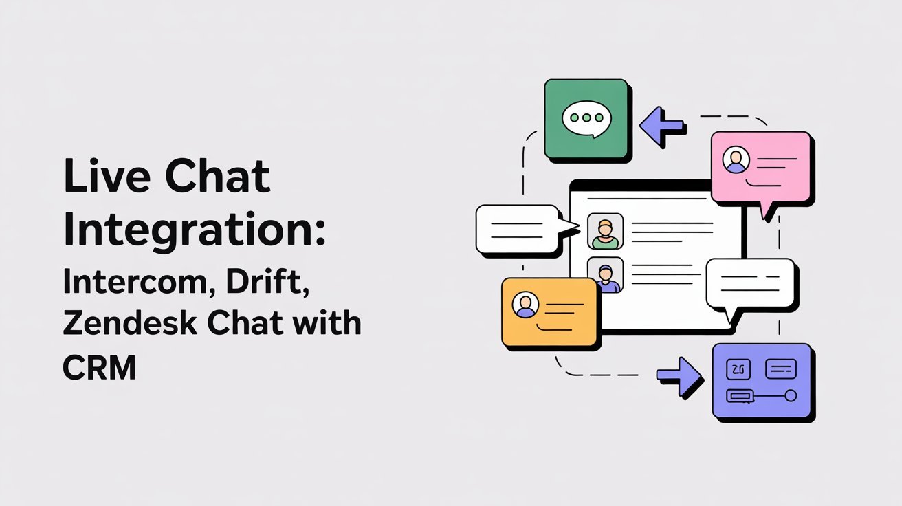 Live Chat Integration Intercom, Drift, Zendesk Chat with CRM