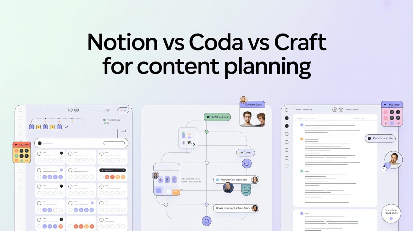 Notion vs Coda vs Craft for Content Planning