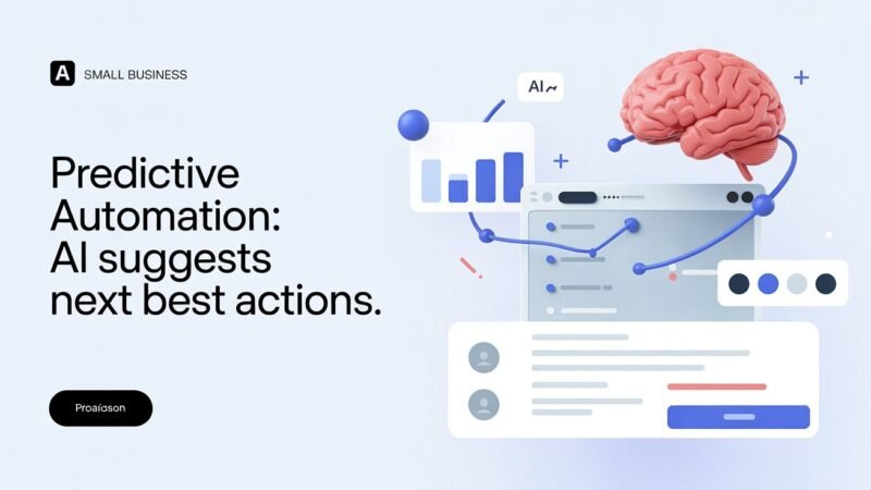 Predictive Automation AI Suggests Next Best Actions