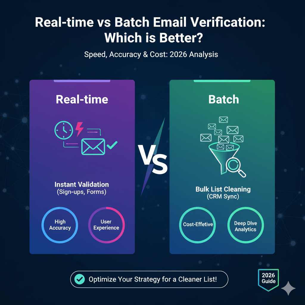 Real-time vs Batch Email Verification