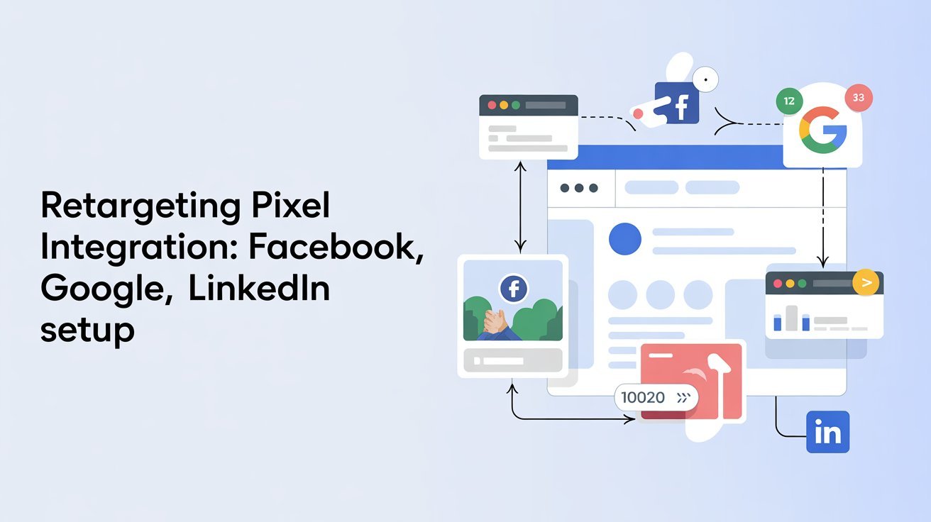 Retargeting Pixel Integration Facebook, Google, LinkedIn Setup
