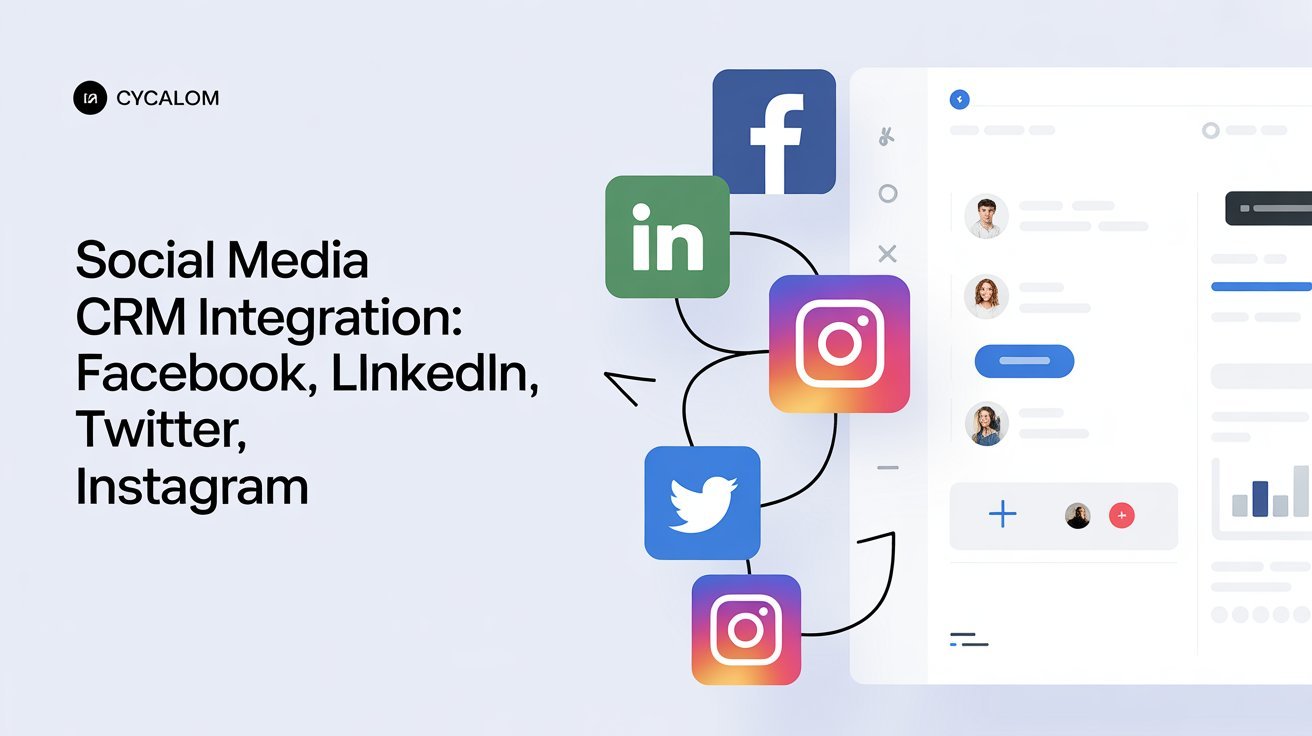 Social Media CRM Integration Facebook, LinkedIn, Twitter, Instagram