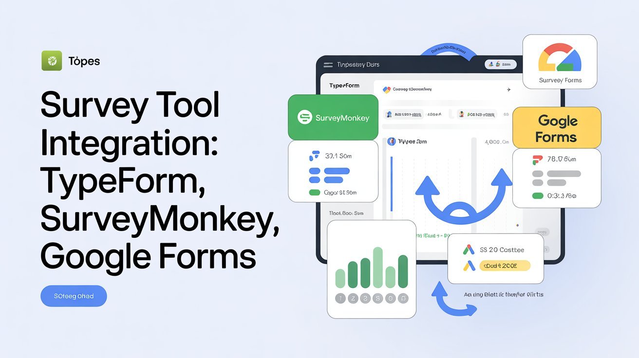 Survey Tool Integration Typeform, SurveyMonkey, Google Forms