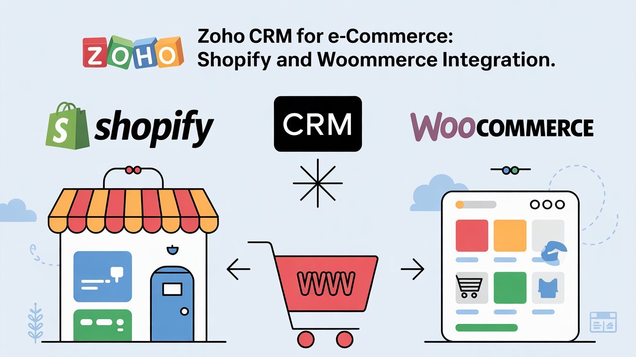 Zoho CRM for E-commerce Shopify and WooCommerce Integration