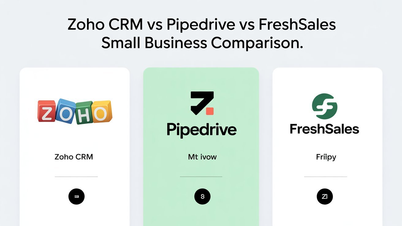 Zoho CRM vs Pipedrive vs Freshsales Small Business Comparison