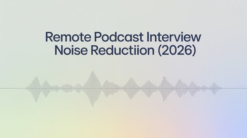 podcast interview noise control