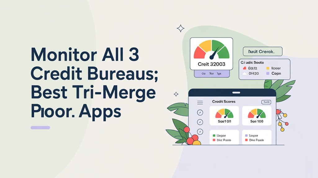 tri merge credit monitoring apps